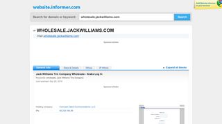 
                            8. wholesale.jackwilliams.com at WI. Jack Williams Tire ...