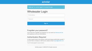 
                            2. Wholesaler Login - Activitar