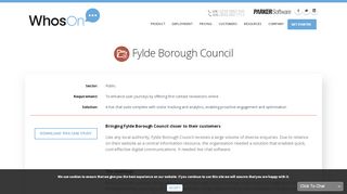 
                            8. WhosOn live chat: bringing Fylde Borough Council closer to ...