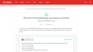 
                            8. Why aren't Push Notifications not working on An... | Canvas LMS ...