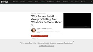 
                            7. Why Ascena Retail Group Is Failing And What Can Be Done About It