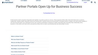 
                            8. Why Businesses Need Partner Portals | Smartsheet