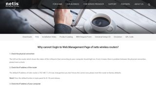 
                            4. Why cannot I login to Web Management Page of netis wireless ...