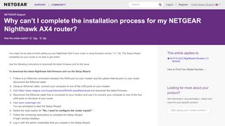 
                            8. Why can’t I complete the installation process for my ...