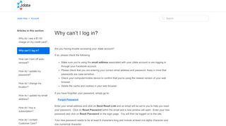 
                            1. Why can’t I log in? – Jdate Help