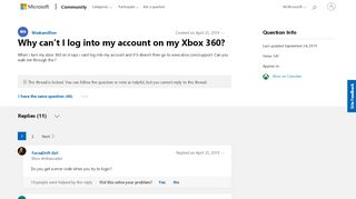
                            11. Why can’t I log into my account on my Xbox 360 ...