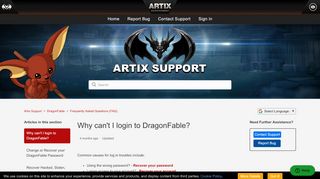 
                            5. Why can't I login to DragonFable? – Artix Support