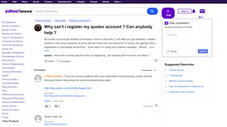
                            5. Why can't i register my quotev account ? Can anybody help ...