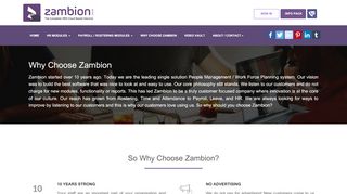 
                            7. Why Choose Zambion / Integrated Payroll, HR, Rostering ...