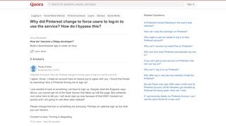 
                            3. Why did Pinterest change to force users to log-in to use ...