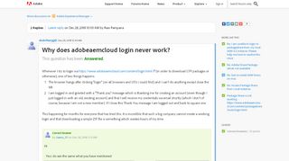 
                            4. Why does adobeaemcloud login never work? | Adobe Community - Adobe ...