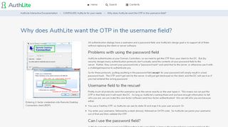 
                            6. Why does AuthLite want the OTP in the username field? | AuthLite v2.3 ...