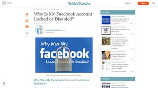 
                            4. Why Is My Facebook Account Locked or Disabled ...