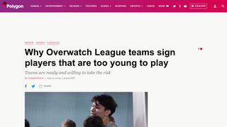 
                            9. Why Overwatch League teams sign players that are too young ...