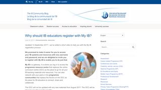
                            7. Why should IB educators register with My IB? | IB ...