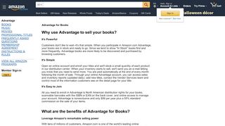 
                            2. Why use Advantage to sell your books? - Amazon.com