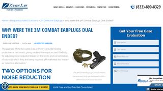 
                            7. Why Were the 3M Combat Earplugs Dual Ended? | Zanes Law