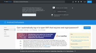 
                            2. wi fi - Can I automatically log in to open WiFi that requires web ...