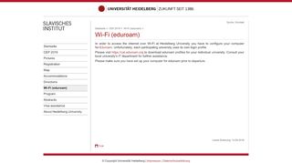 
                            6. Wi-Fi (eduroam) - Universität Heidelberg