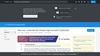 
                            1. wi fi - How can I automate the Hotspot login process? - Android ...