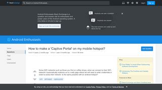
                            4. wi fi - How to make a 'Captive Portal' on my mobile hotspot ...