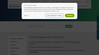 
                            1. Wichtige Fragen zum Kunden-Informations-System (KIS)