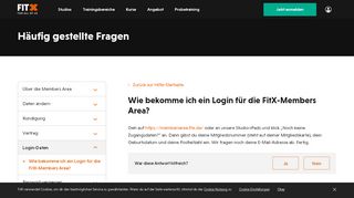 
                            2. Wie bekomme ich ein Login für die FitX ... - FitX Fitnessstudio