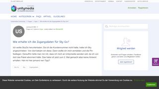 
                            2. Wie erhalte ich die Zugangsdaten für Sky Go? | Unitymedia ...