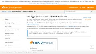 
                            6. Wie logge ich mich bei STRATO Webmail ein? Hier die Antwort.