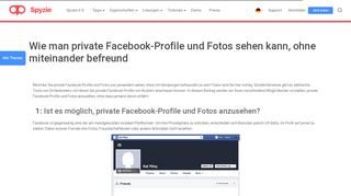 
                            6. Wie man private Facebook-Profile und Fotos sehen kann ...