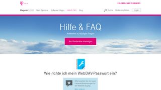 
                            8. Wie richte ich mein WebDAV-Passwort ein? - Telekom