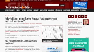 
                            6. Wie viel kann man mit dem Amazon Partnerprogramm verdienen?