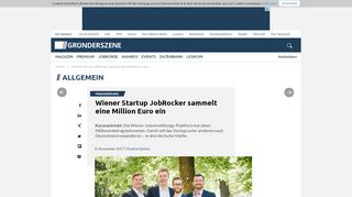 
                            6. Wiener Startup JobRocker sammelt eine Million Euro ein ...