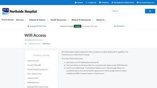 
                            4. Wifi Access | Northside Hospital | St. Petersburg, FL