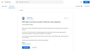 
                            2. WiFi sign-in screen on public networks never appears - Pixelbook ...