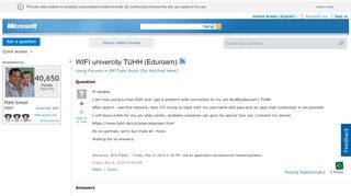 
                            9. WIFI univercity TUHH (Eduroam) - social.microsoft.com