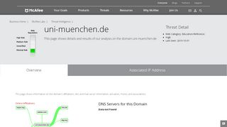 
                            1. wifomail.med.uni-muenchen.de - Domain - McAfee Labs Threat ...