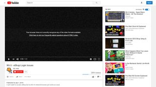 
                            1. Wii U - eShop Login Issues - YouTube