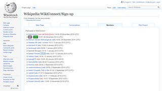 
                            2. Wikipedia:WikiConnect/Sign-up - Wikipedia