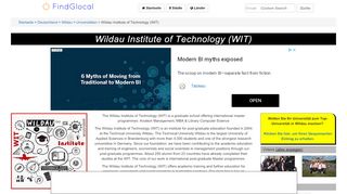 
                            8. Wildau Institute of Technology (WIT), Hochschulring 1 ...