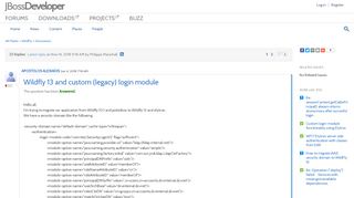 
                            5. Wildfly 13 and custom (legacy) login module |JBoss Developer