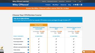 
                            5. Wiley CPAexcel - All Products - Wiley Efficient Learning