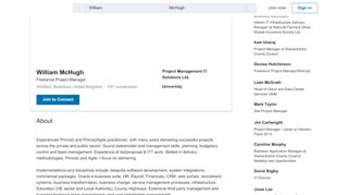 
                            8. William McHugh - Freelance Project Manager - Project Management ...