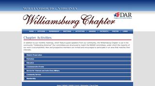 
                            6. Williamsburg NSDAR — Activities