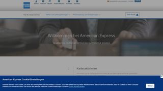 
                            3. Willkommen bei American Express