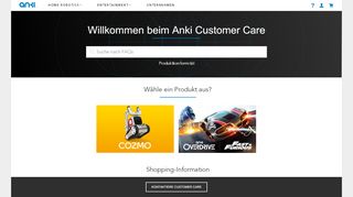 
                            7. Willkommen beim Anki Customer Care - support.anki.com