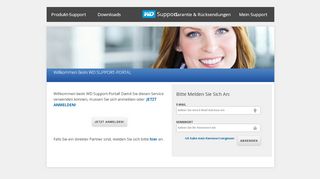 
                            3. Willkommen beim WD SUPPORT-PORTAL