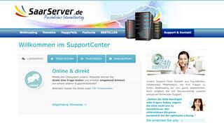 
                            5. Willkommen im SupportCenter - SaarServer.de - Persönliches ...