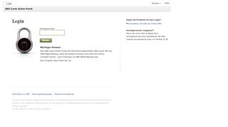 
                            6. Willkommen zu UBS Cards Online Portal - ubs.cardcenter.ch
