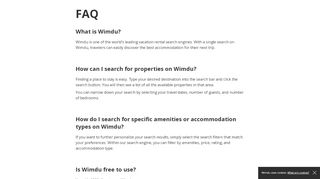 
                            6. Wimdu - FAQ